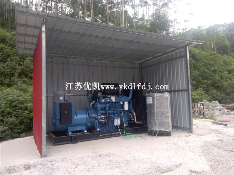 2020年7月2日，500KW玉柴發(fā)電機(jī)組交付廣西來(lái)賓某工地使用