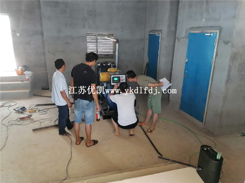 2020年7月25日，120KW濰柴雷納交付廣西某安置房備用電源使用