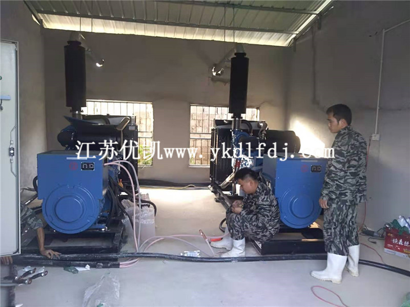 2020年11月22日，2臺(tái)300KW玉柴發(fā)電機(jī)組并機(jī)交付廣西工廠使用