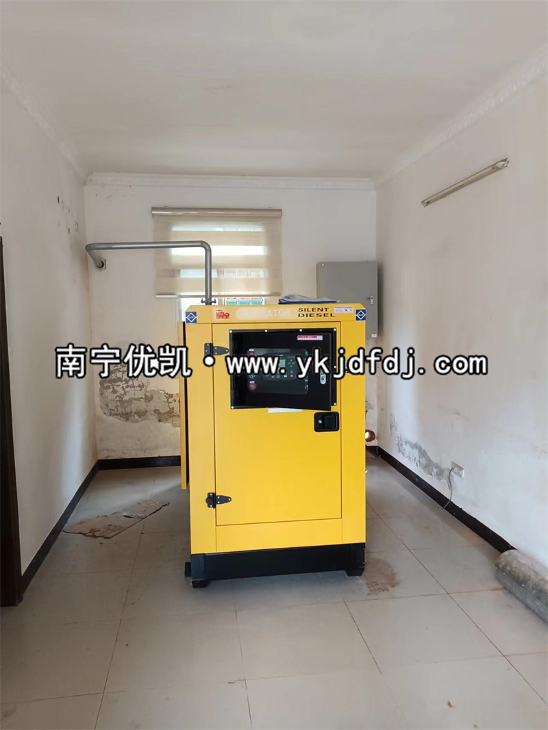2022年6月20日，40KW玉柴靜音柴油發(fā)電機組交付廣西來賓某單位使用
