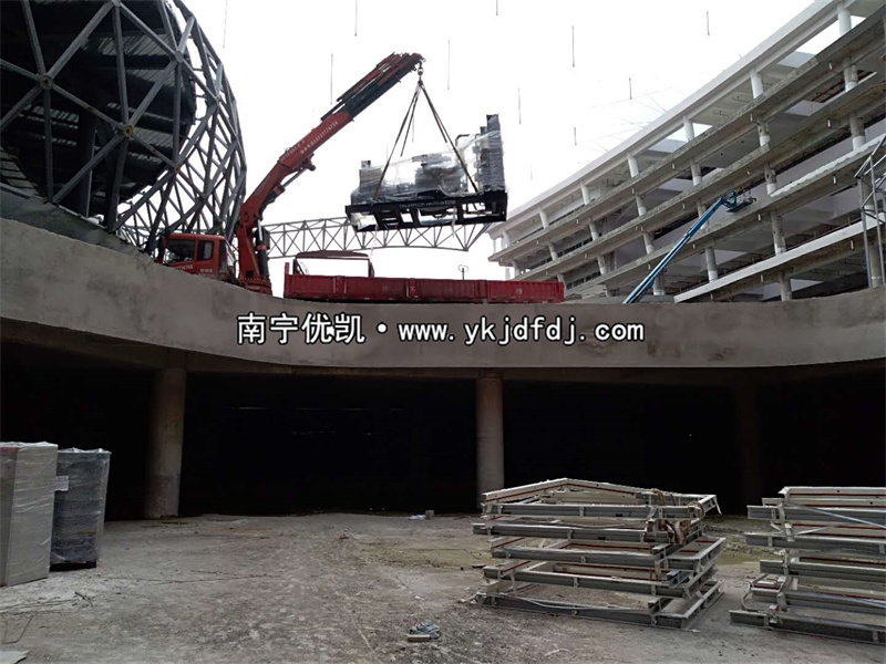 2022年6月15日，900KW上柴發(fā)電機組帶ATS柜通過驗收交付某產(chǎn)業(yè)園