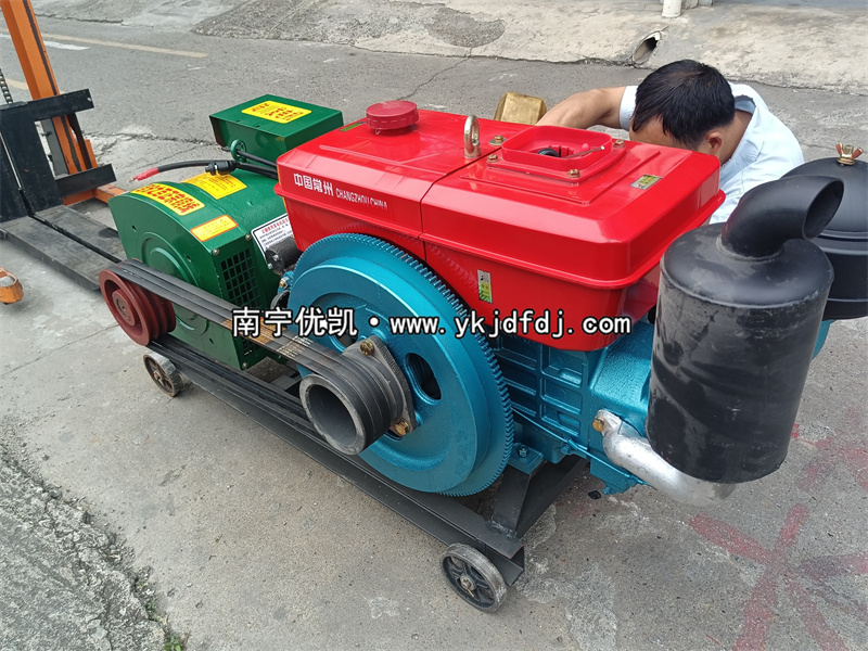 2023年4月24日，24KW單缸柴油發(fā)電機(jī)組試機(jī)發(fā)貨河北