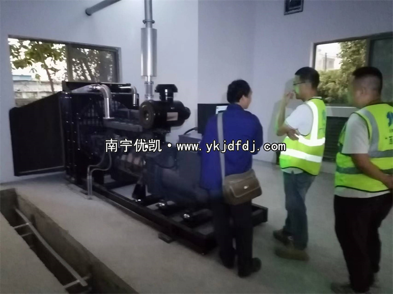 2023年11月28日，欽州項(xiàng)目250kw上柴發(fā)電機(jī)組到貨安裝調(diào)試