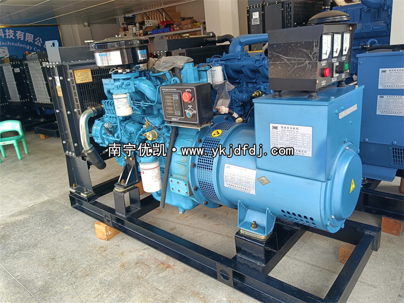 2024年5月23日，30kw玉柴發(fā)電機(jī)組試機(jī)發(fā)貨北海