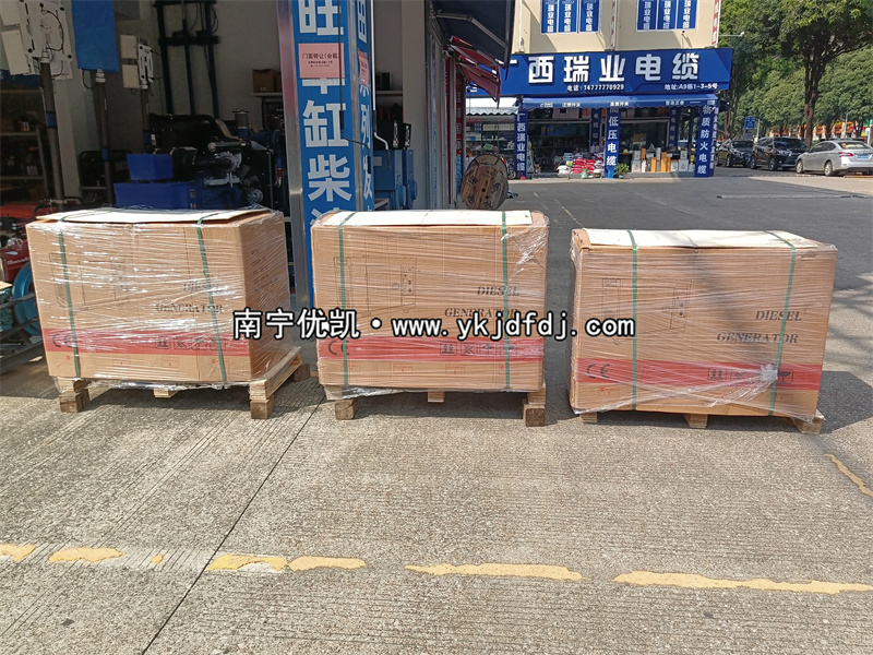 2025年10月20日，3臺低噪音8kw柴油發(fā)電機組裝車發(fā)貨河池羅城
